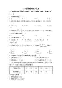 八年级上学期期末数学试题 (185)