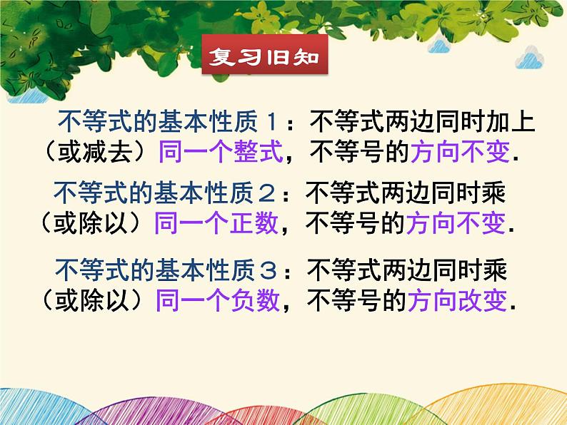 北师大版数学八年级下册 第二章 一元一次不等式与一元一次不等式组3  不等式的解集-课件02