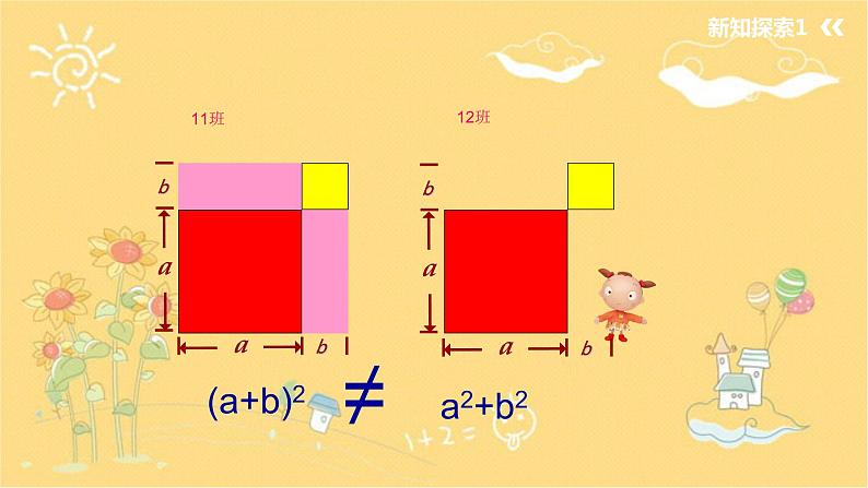 北师大版数学七年级下册 1.6.1完全平方公式-课件第4页