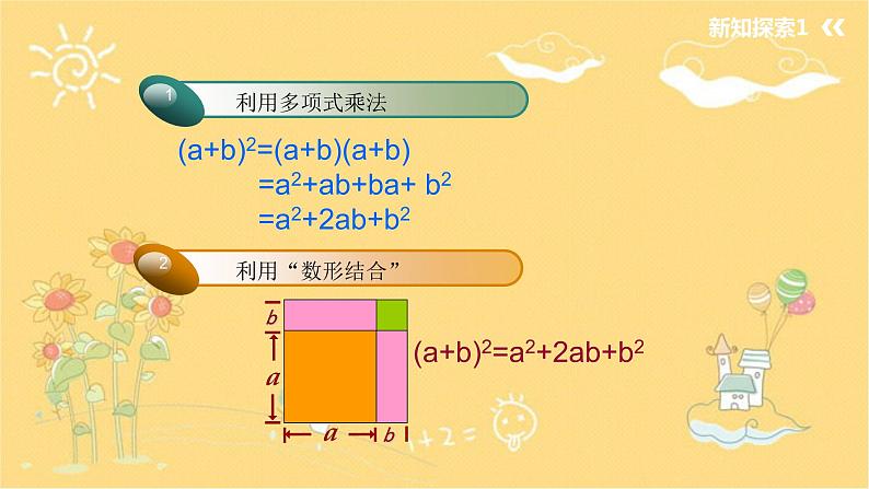 北师大版数学七年级下册 1.6.1完全平方公式-课件第6页