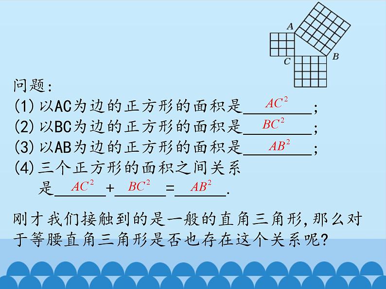 冀教版数学八年级上册17.3勾股定理-第一课时_ 课件第5页