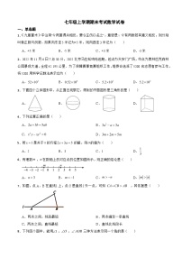 北京市延庆区2023年七年级上学期期末考试数学试卷附答案