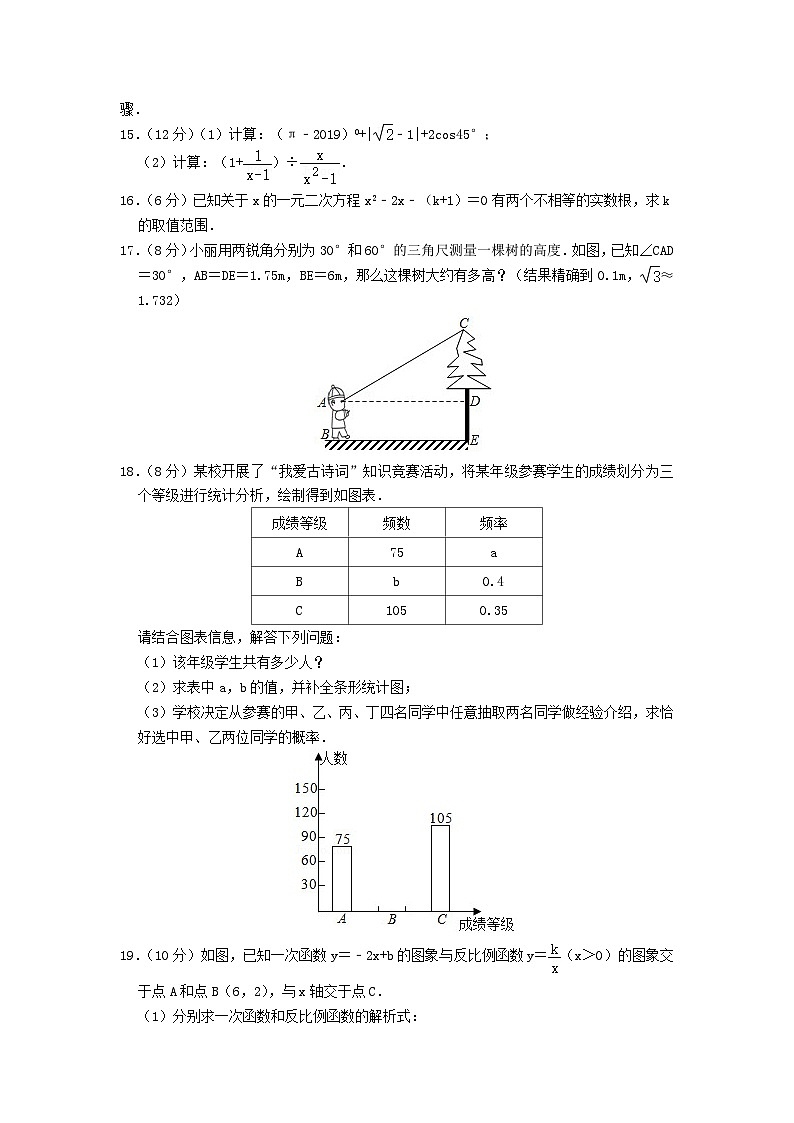 2019年四川省甘孜州中考数学真题及答案03