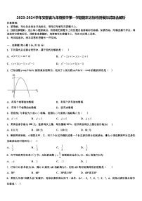 2023-2024学年安徽省九年级数学第一学期期末联考模拟试题含解析