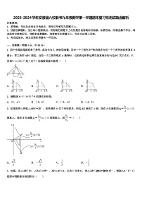 2023-2024学年安徽省六校联考九年级数学第一学期期末复习检测试题含解析