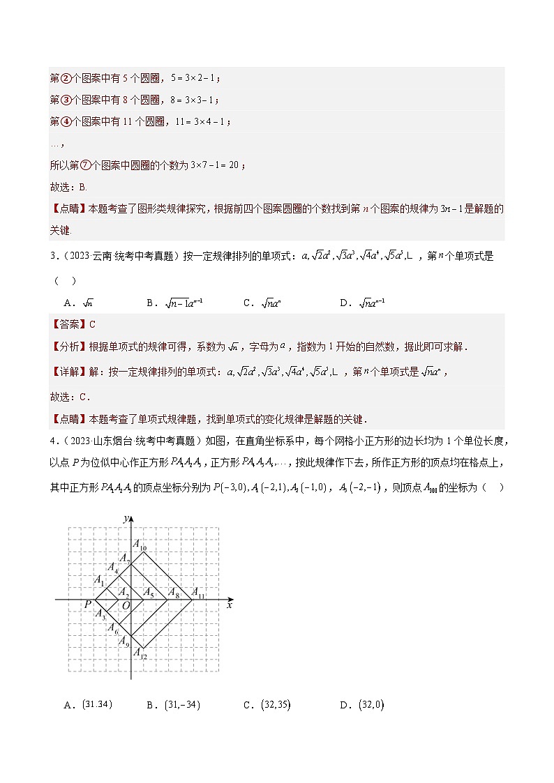 专题29 规律探究题（共26题）（解析版）02