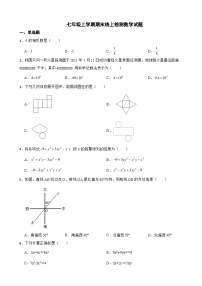 吉林省长春市2023年七年级上学期期末线上检测数学试题附答案