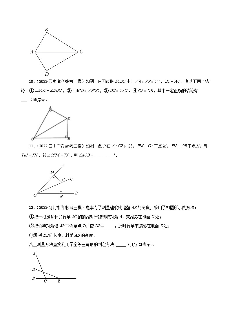 专题1.12 探索三角形全等的条件（HL）（直通中考）-2023-2024学年八年级数学上册专题讲与练（苏科版）03