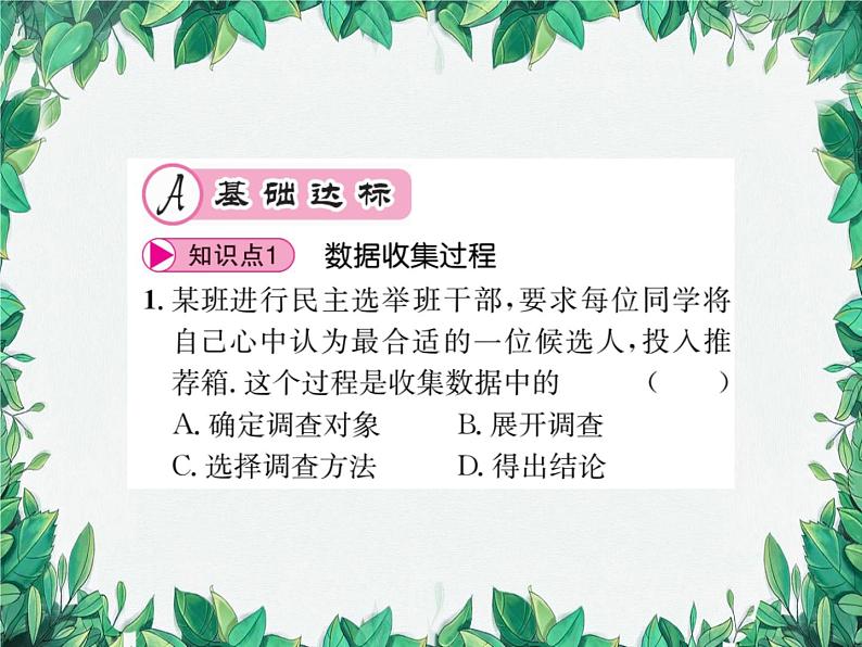 15.1.2 数据的收集  华东师大版数学八年级上册课件02