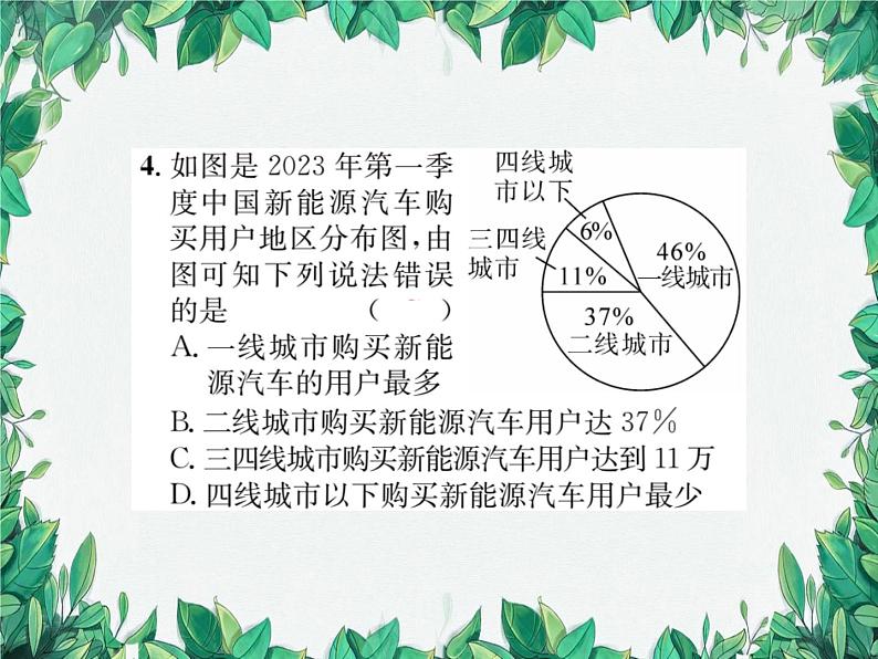 15.2.1 扇形统计图 华东师大版数学八年级上册课件05