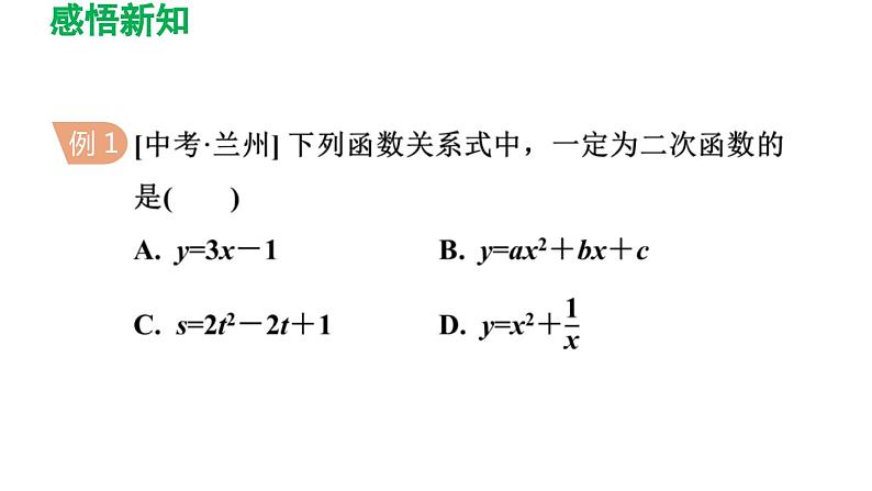 26.1 二次函数 华师大版数学九年级下册导学课件第6页