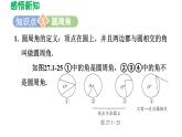 27.1.3 圆周角 华东师大版数学九年级下册导学课件