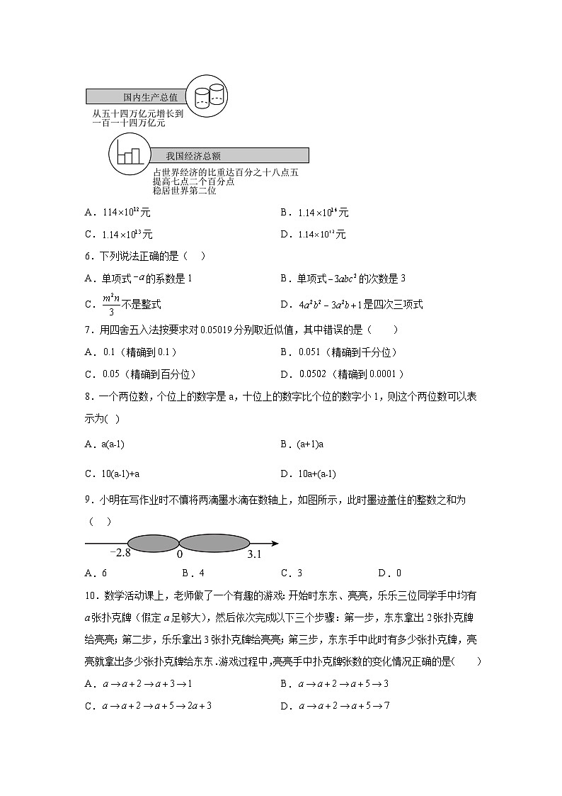 河南省南阳市2023-2024学年七年级上学期期中数学试题（含解析）02