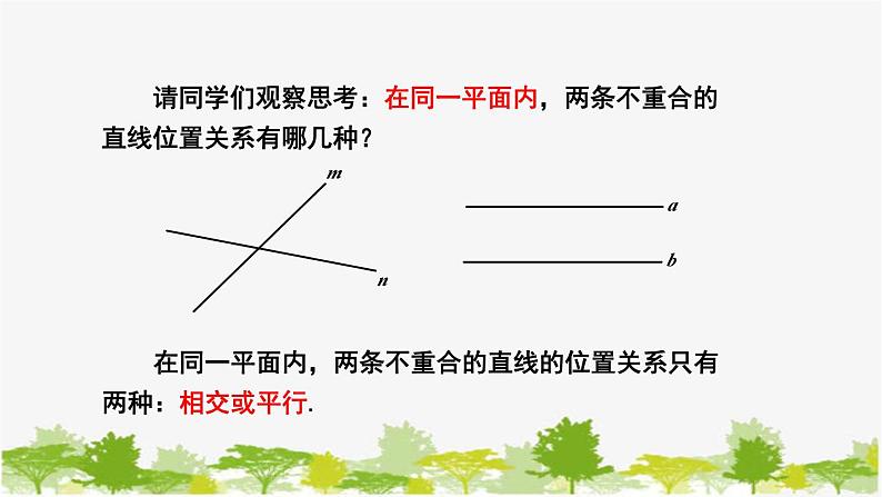 5.2 平行线1 平行线 华东师大版七年级数学上册课件04