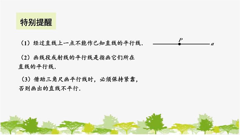 5.2 平行线1 平行线 华东师大版七年级数学上册课件07