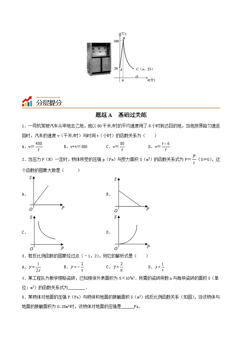苏科版八年级数学下册同步精品讲义  第20讲 用反比例函数解决问题（学生版）第3页