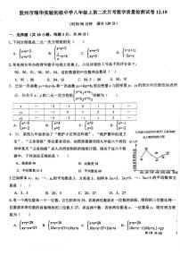 山东省青岛市胶州市瑞华实验初级中学2023-2024学年八年级上学期12月月考数学试题