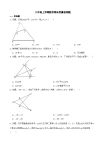 安徽省淮南市2023年八年级上学期数学期末质量检测题附答案