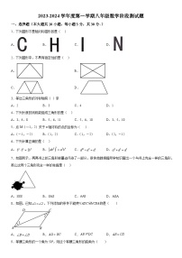 广东省汕尾市陆河县多校2023-2024学年八年级上学月考数学试题（含解析）