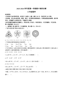 广东省广州市重点中学2023-2024学年八年级上学期期中数学试题(无答案)