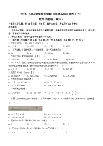 云南省昭通市巧家县大寨中学2023-2024学年七年级上学期期中数学试题