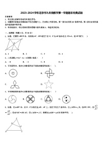 2023-2024学年北京市九年级数学第一学期期末经典试题