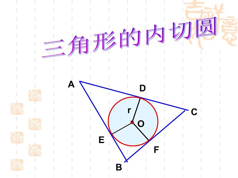 2.2 三角形的内切圆 浙教版九年级数学下册课件02