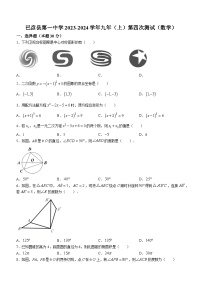 黑龙江省哈尔滨市巴彦县第一中学2023-2024学年九年级上学期第四次月考数学试题