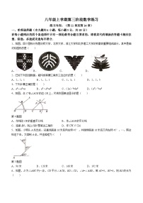 江西省宜春市高安市第二中学、第四中学2023-2024学年八年级上学期月考数学试题