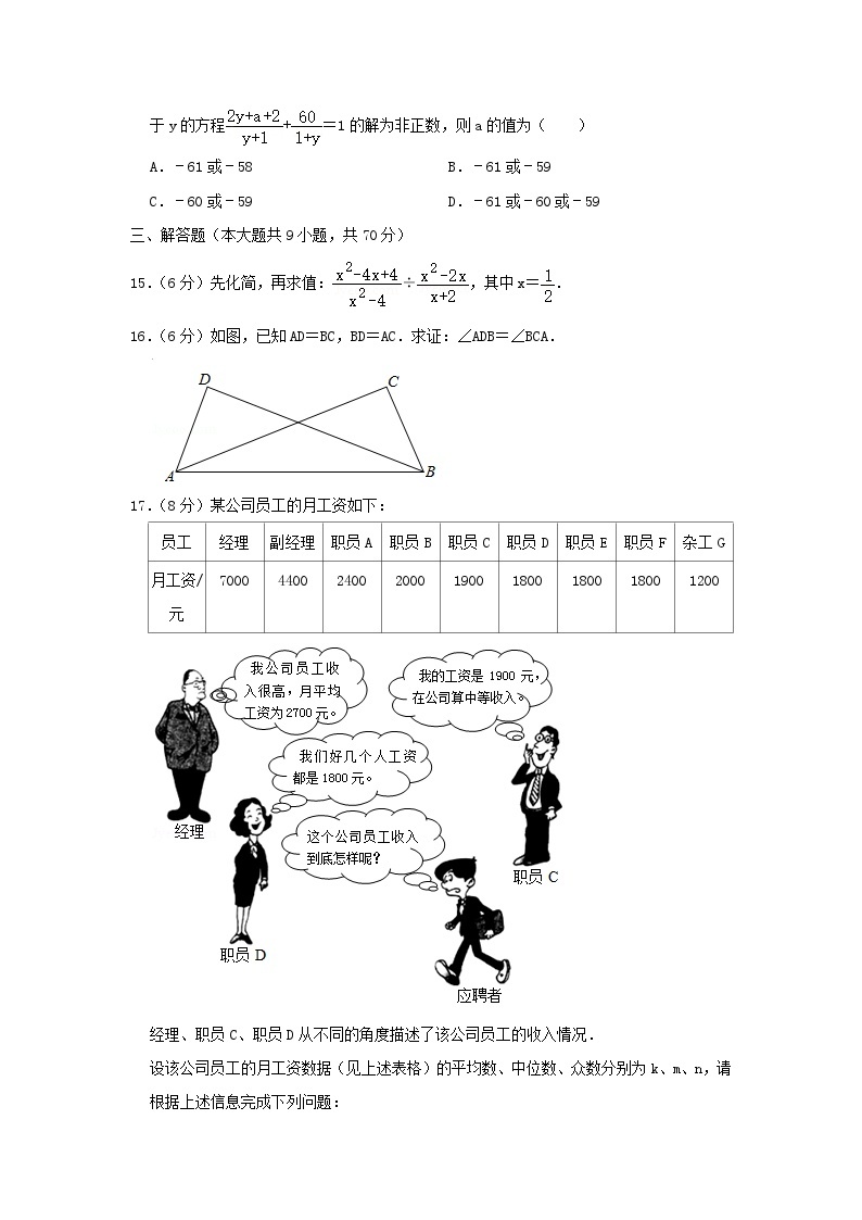 2020云南德宏中考数学真题及答案03