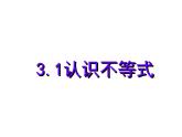 3.1 認(rèn)識(shí)不等式 浙教版數(shù)學(xué)八年級(jí)上冊(cè)課件
