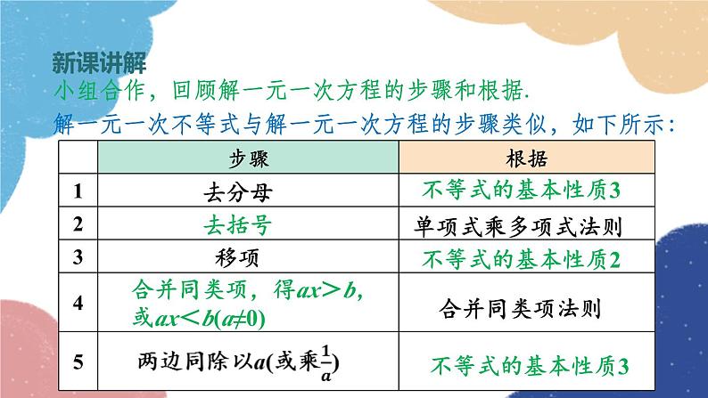 3.3 第2课时 一元一次不等式的解法 浙教版数学八年级上册课件03