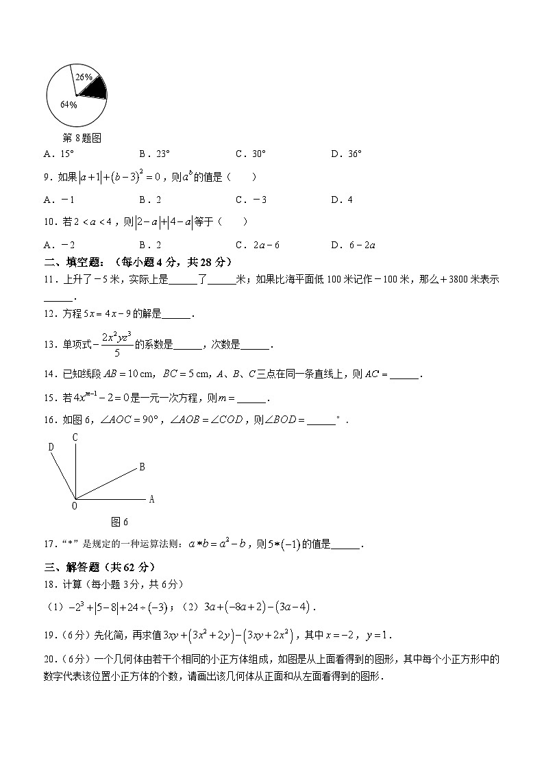 广东省揭阳市惠来县2022-2023学年七年级上学期月考数学试题02