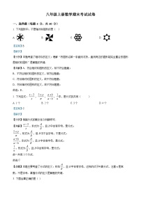 八年级上学期期末数学试题 (25)