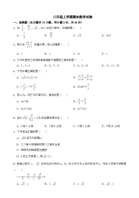 广西贵港市2023年八年级上学期期末数学试卷 附答案