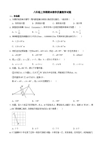 吉林省长春市2023年八年级上学期期末教学质量数学试题 附答案