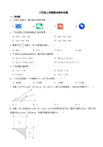 浙江省台州市2023年八年级上学期期末数学试题 附答案