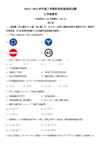 广西壮族自治区玉林市玉州区2023-2024学年九年级上册期中数学试题（含解析）