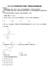 2023-2024学年内蒙古数学九年级第一学期期末质量检测模拟试题