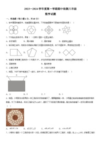 山东省德州市乐陵市2023-2024学年八年级上册期中数学试题（含解析）