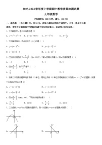 广西壮族自治区贺州市富川瑶族自治县教学研究室2023-2024学年九年级上册期中数学试题（含解析）