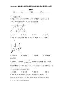 七年级数学期末模拟卷一- 考点培优尖子生专用 2023-2024学年七年级数学专题复习训练（沪教版）