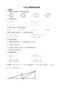 内蒙古自治区通辽市2023年八年级上学期期末数学试题附答案