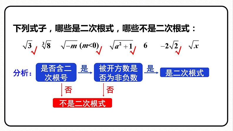 16.1 二次根式 第1课时 二次根式的概念 课件　2023—2024学年人教版数学八年级下册07