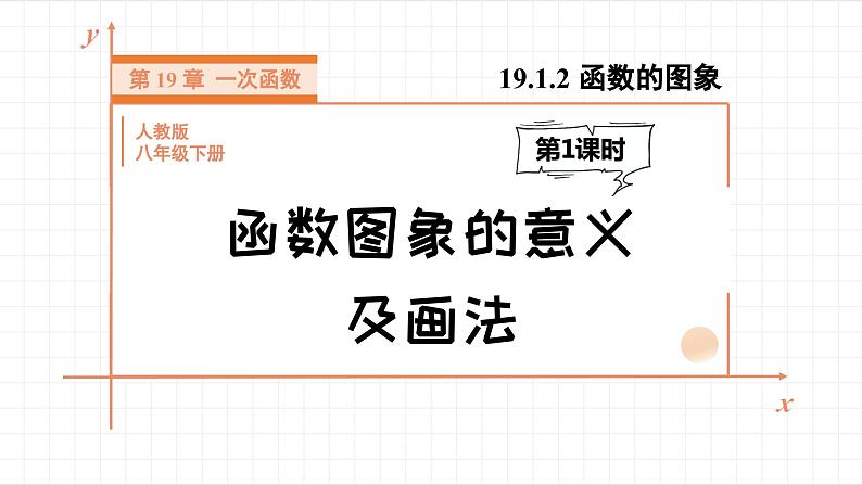 19.1.2 函数的图象 第1课时 函数图象的意义及画法 课件 2023—2024学年人教版数学八年级下册01