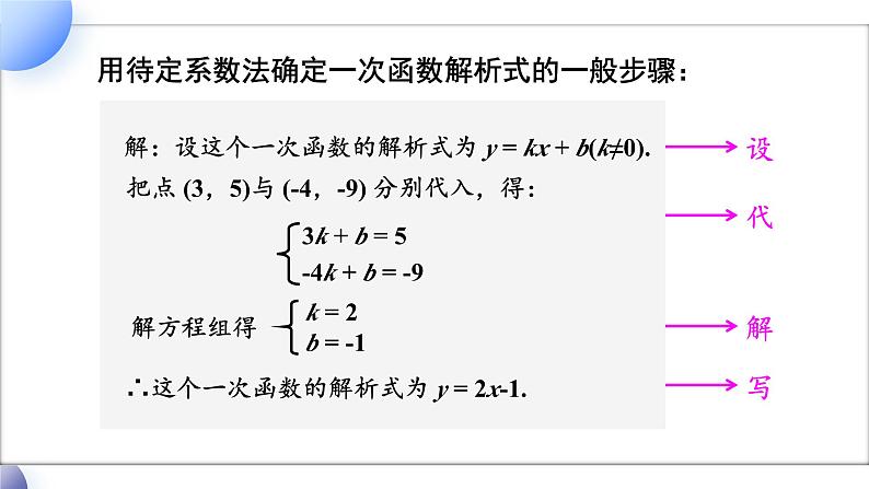 第3课时 用待定系数法求一次函数的解析式第6页