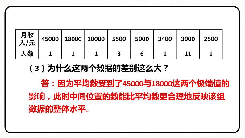 20.1.2 中位数和众数 第1课时 中位数和众数 课件 2023—2024学年人教版数学八年级下册06