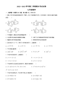 2022-2023学年浙江省绍兴市诸暨市七年级下学期期末数学试题