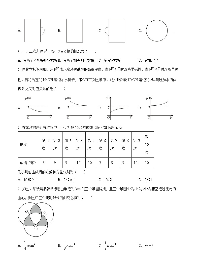 2023年山东省滨州市中考数学真题02