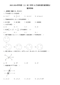 黑龙江省哈尔滨市第四十七中学校2023-2024学年七年级上册月考数学试题（含解析）